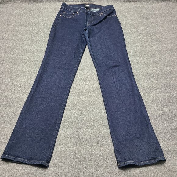 Express Womens Jeans 6 Reg Editor Bootcut Low Rise Festival Denim Pants Slim Fit - Picture 1 of 10